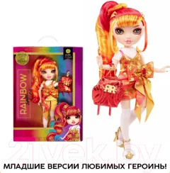 Кукла с аксессуарами Rainbow High Junior Лаурель де Виус / 42095 (оранжевый) — фото 10