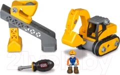 Игрушка-конструктор Nikko Junior Builder – Экскаватор Просеиватель и аксессуары 40023 — фото 1