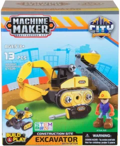 Игрушка-конструктор Nikko Junior Builder – Экскаватор Просеиватель и аксессуары 40023 — фото 5