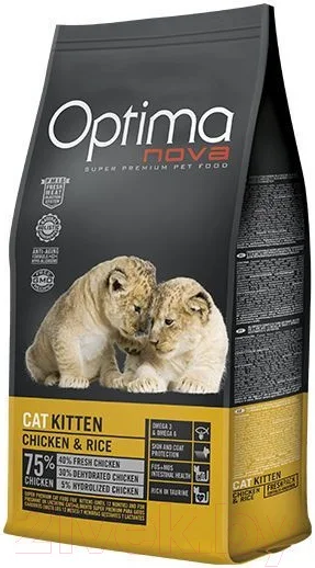 Сухой корм для кошек Optimanova Kitten Chicken & Rice (2кг)