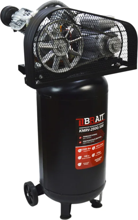 Воздушный компрессор Brait KMRV-2500/100 (вертикальный)