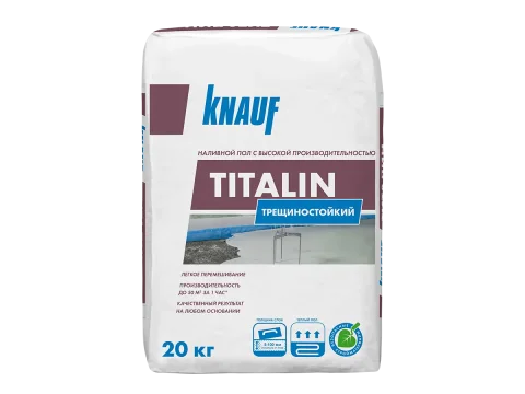 Самонивелирующаяся смесь Knauf Титалин трещиностойкий (20кг)