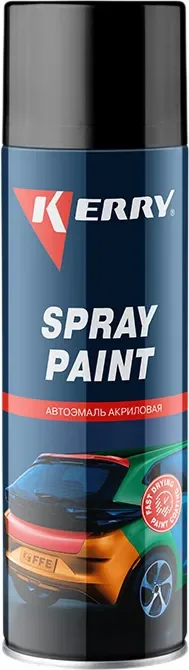 Эмаль автомобильная Kerry Акриловая KR-619 (650мл, серый 671, RAL 7040)