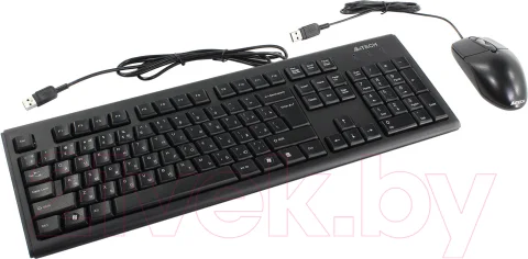 Комплект клавиатура и мышь A4Tech KRS-8372 (черный/черный)