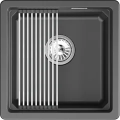 Мойка кухонная GRANULA KS-4501iU (шварц) — фото 9