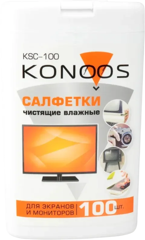 Салфетки для ухода за техникой Konoos KSC-100 (100шт)
