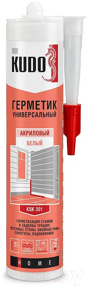 Герметик акриловый Kudo KSK-301 (280мл, белый)