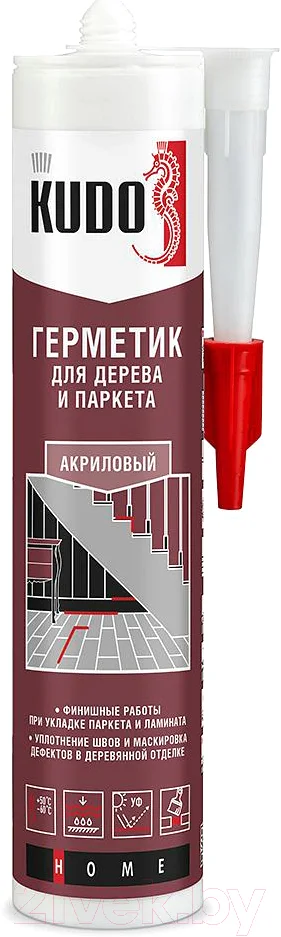 Герметик акриловый Kudo Для дерева и паркета KSK-312 (280мл, серый)