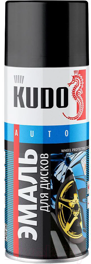 Эмаль автомобильная Kudo Для дисков (520мл, черный)