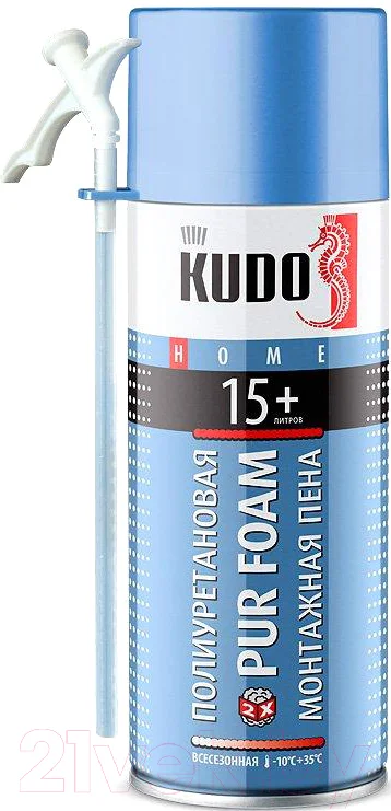 Пена монтажная Kudo KUPH05U15+ Бытовая всесезонная (520мл)