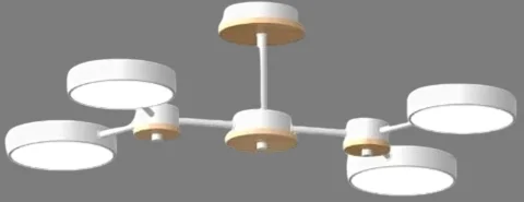 Люстра LED4U L3215-630 WH
