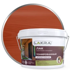 Лак Лакра ВД тонированный (2.5кг, рябина) — фото 2