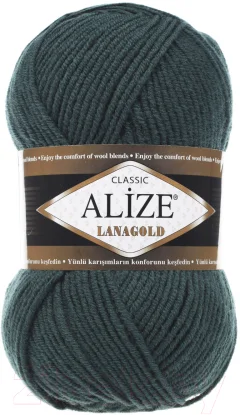Пряжа для вязания Alize Lanagold 49% шерсть, 51% акрил / 426 (240м, сосновая зелень) — фото 1