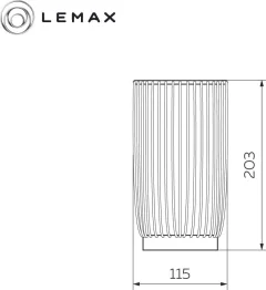 Подставка для кухонных приборов Lemax LB-12 BL (матовый черный) — фото 5