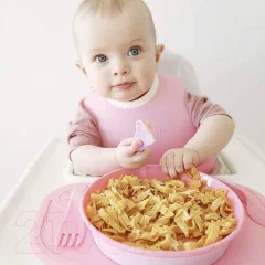 Набор столовых приборов для кормления Twistshake Learn Cutlery 78207 (белый) — фото 2
