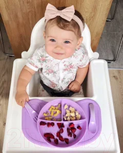 Набор столовых приборов для кормления Twistshake Learn Cutlery 78207 (белый) — фото 4