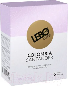 Кофе в дрип-пакете Lebo Колумбия арабика молотый (6x10.5г) — фото 2