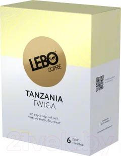 Кофе в дрип-пакете Lebo Танзания арабика молотый (6x10.5г) — фото 1