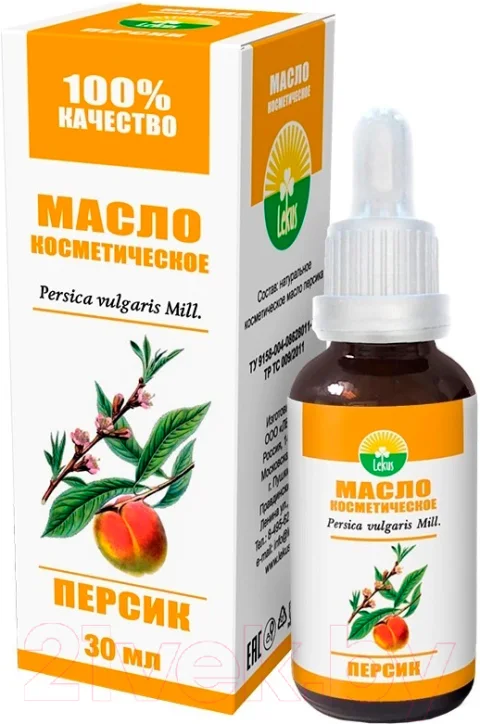 Масло косметическое Lekus Персик с пипеткой (30мл)