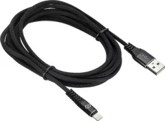 Кабель Digma LIGHT-3M-BRAIDED-BLK (3м, черный) — фото 9