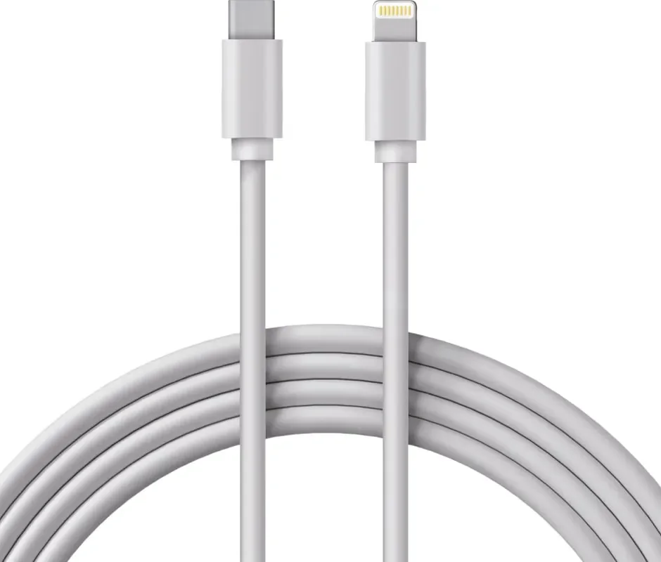Зарядный кабель Rexant Lightning Type-C / 18-1129 (1м, белый)