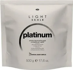 Порошок для осветления волос Lisap Light Scale Platinum серый (500г) — фото 3