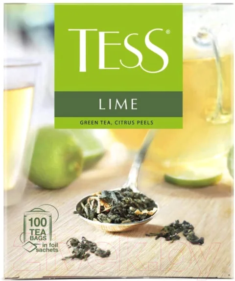 Чай листовой Tess Lime зеленый / Nd-00001852 (100пак)