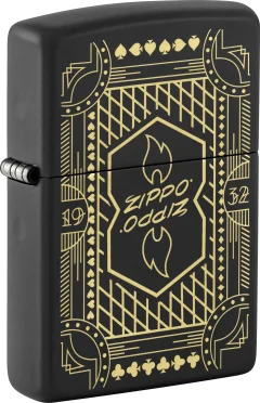 Зажигалка Zippo Lines Design / 46483 (черный) — фото 1