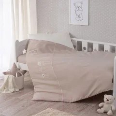 Комплект постельного белья Perina Little Star / ПК3-07.12 (песочный) — фото 1
