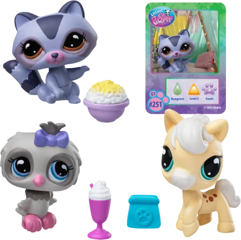 Игровой набор Hasbro Littlest Pet Shop Три друга Ночной перекус / 00736_LPS