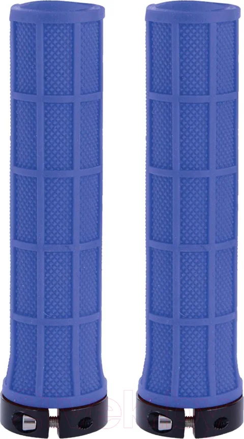 Грипсы для велосипеда Oxford Lock On Slim Grips / HG801DU (темно-синий)