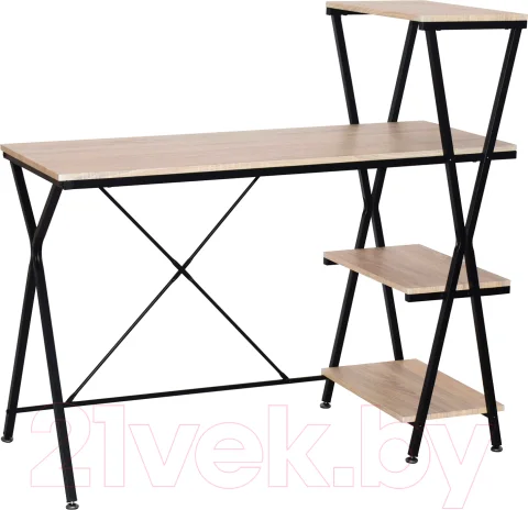 Стол-стеллаж Brabix Loft Cd-004 / 641220 (дуб натуральный)