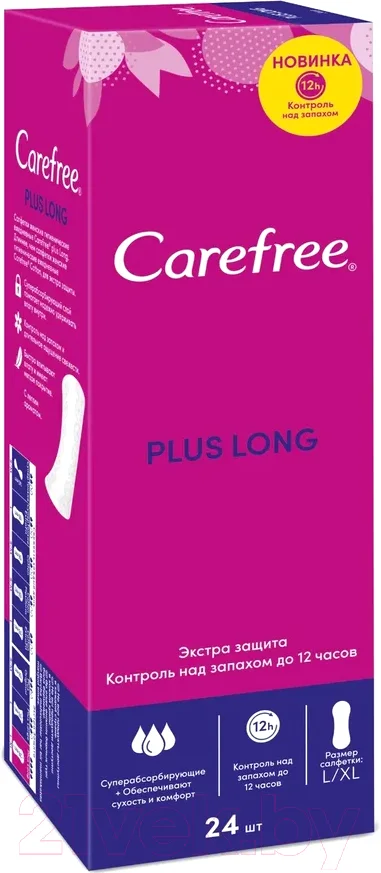 Прокладки ежедневные Carefree Long Plus (24шт)