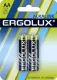 Комплект батареек Ergolux LR6 Alkaline BL-2 (1.5В) — фото 2