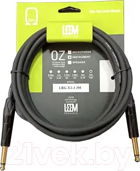 Кабель гитарный Leem LRG-X2-3 (3м)