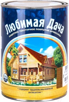 Защитно-декоративный состав Любимая дача Для дерева (750мл, белый) — фото 5