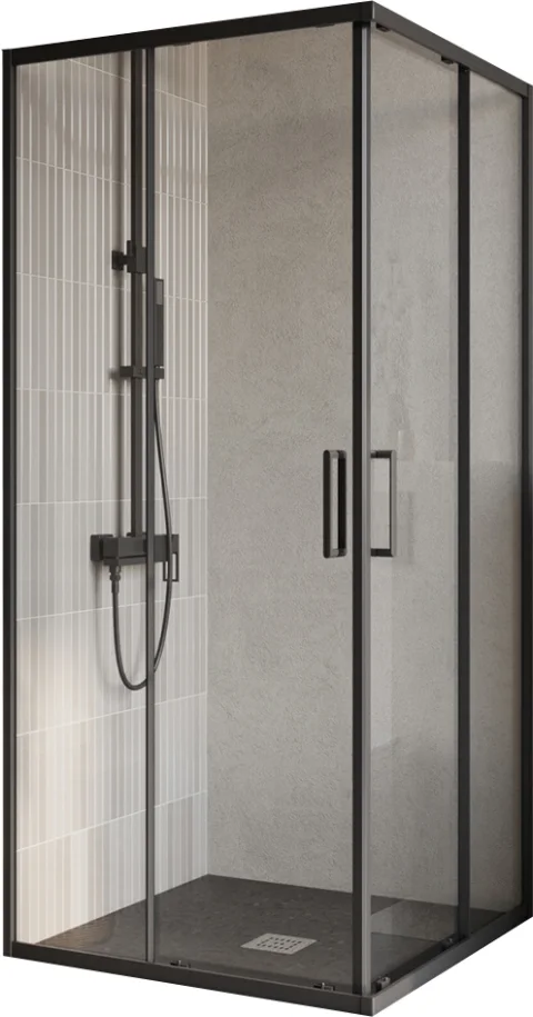 Душевой уголок BelBagno Luce-A-2-90-C-NERO
