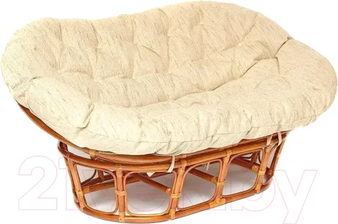 Диван садовый Tetchair Mamasan 23/02 W с подушкой (коньяк)