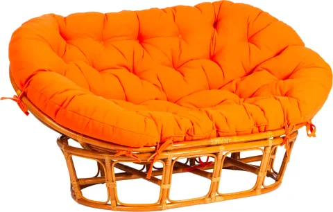 Диван садовый Tetchair Mamasan 23/02 W с подушкой (орех/оранжевый)