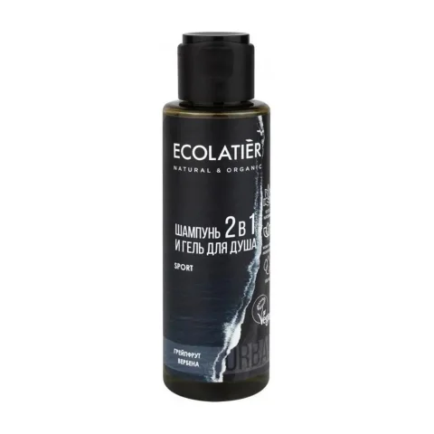 Шампунь-гель для душа Ecolatier Man Грейпфрут и Вербена 2в1 (100мл)