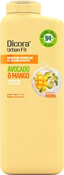 Гель для душа Dicora Mango & Avocado с витамином Е (400мл) — фото 5
