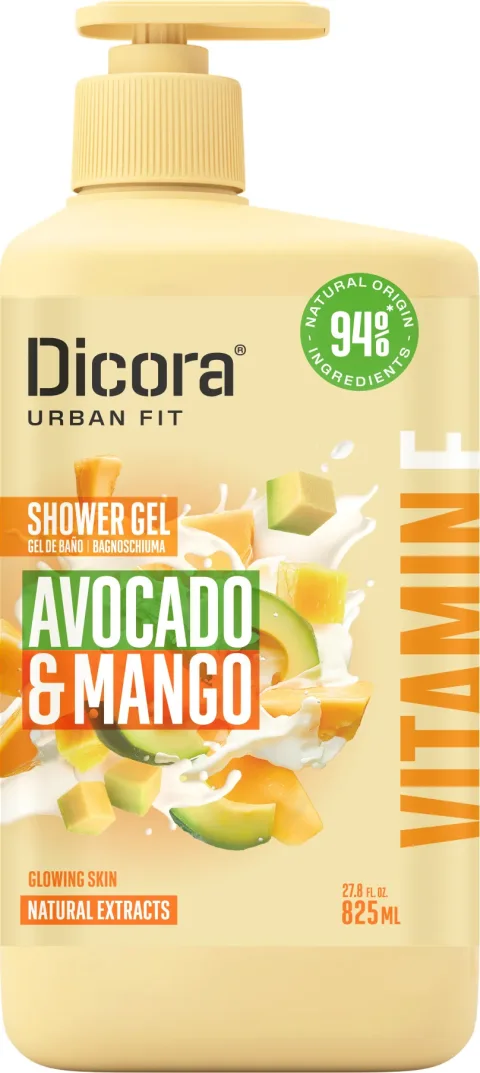 Гель для душа Dicora Mango & Avocado с витамином Е (825мл)