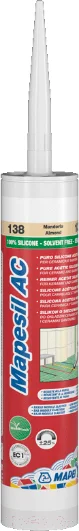 Герметик силиконовый Mapei Mapesil AC N112 (310г, средне-серый)