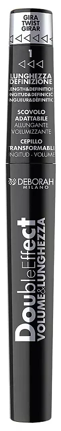 Тушь для ресниц Deborah Milano Mascara Double Effect тон черный (8мл)