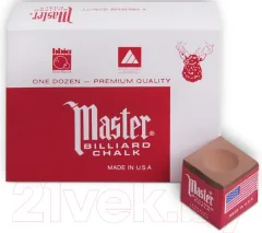 Мел для бильярда Tweeten Master А12 (12шт, золото) — фото 9