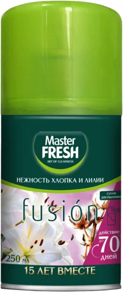 Сменный блок для освежителя воздуха Master Fresh Нежность хлопка и лилии (250мл) — фото 1
