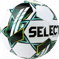 Футбольный мяч Select Match DВ V23 / 0575360004 (размер 5, белый/зеленый/черный) — фото 3