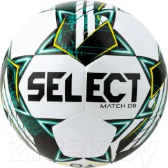 Футбольный мяч Select Match DВ V23 / 0575360004 (размер 5, белый/зеленый/черный) — фото 10