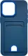 Чехол-накладка Case Matte Card Case для iPhone 15 (синий матовый) — фото 9