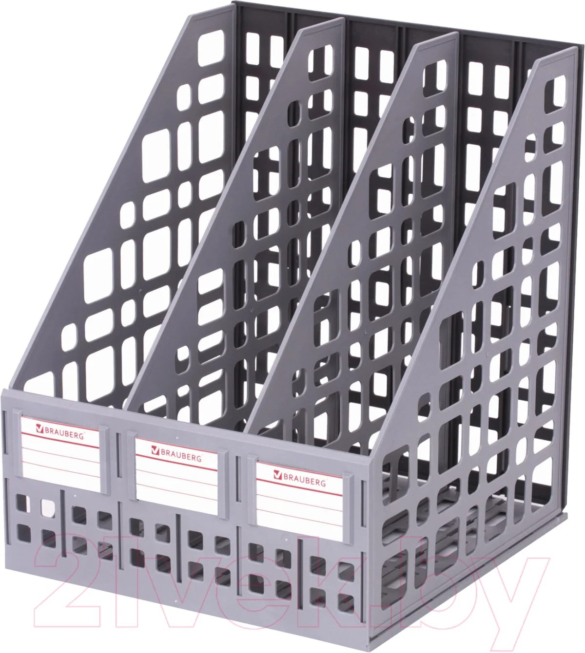 Лоток для бумаг Brauberg Maxi Plus / 237014 (серый)